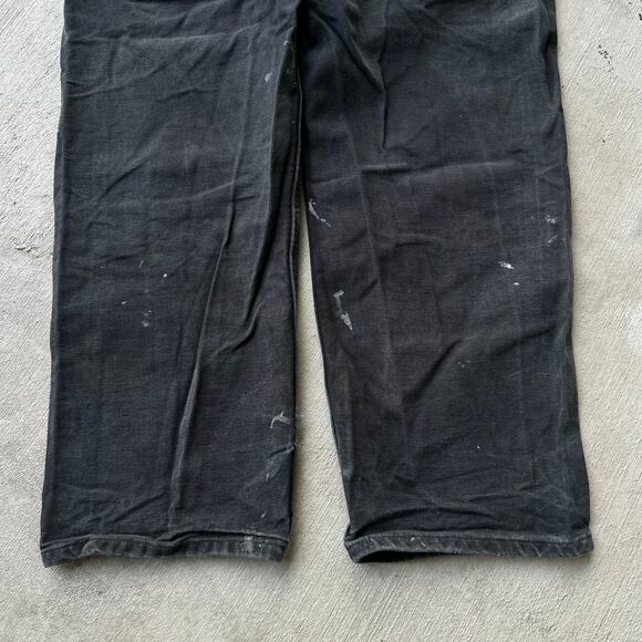 Vintage Y2K Carhartt black double knee work wear carpenter pants - Picture 7 of 8